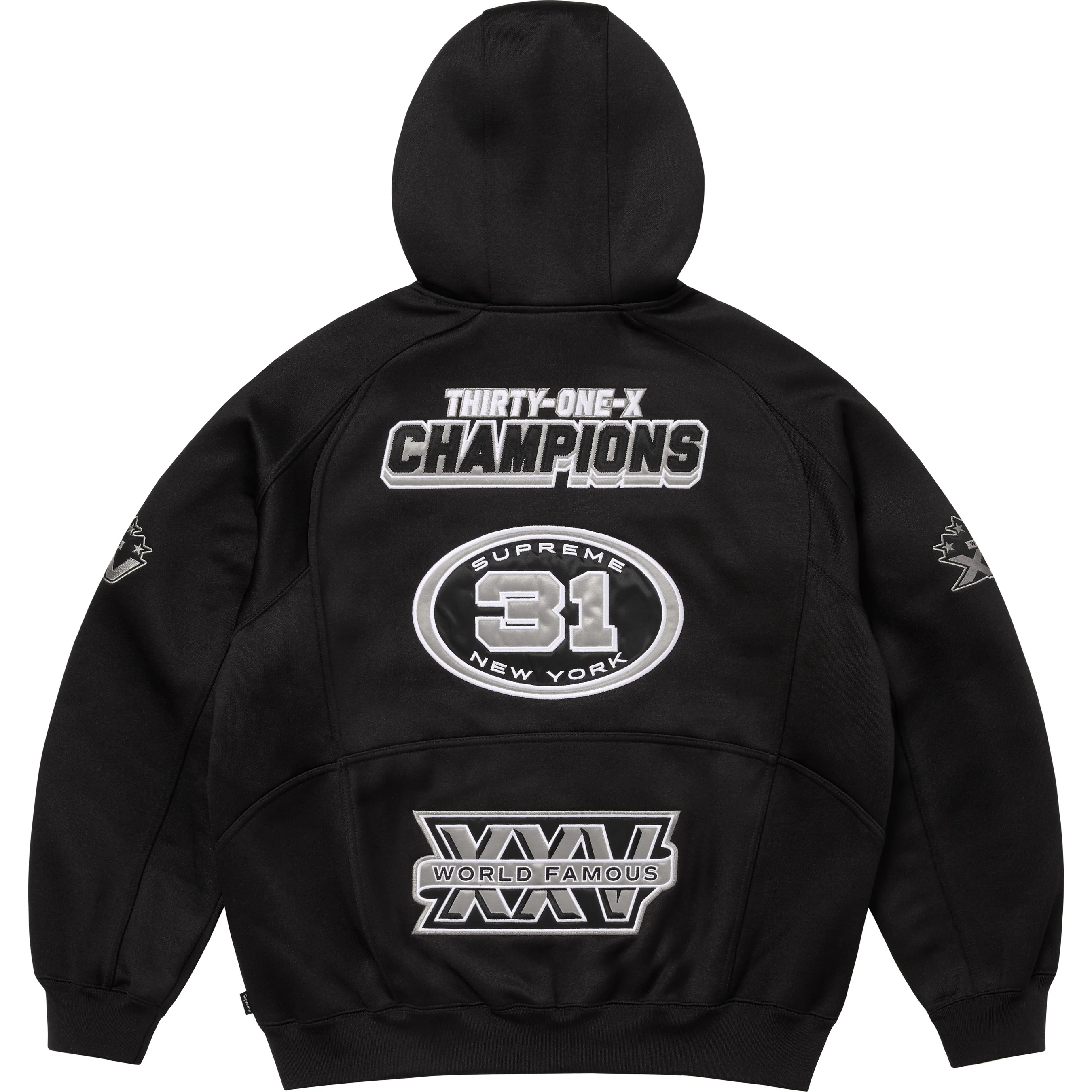 Football Zip Up Hooded Sweatshirt view 3